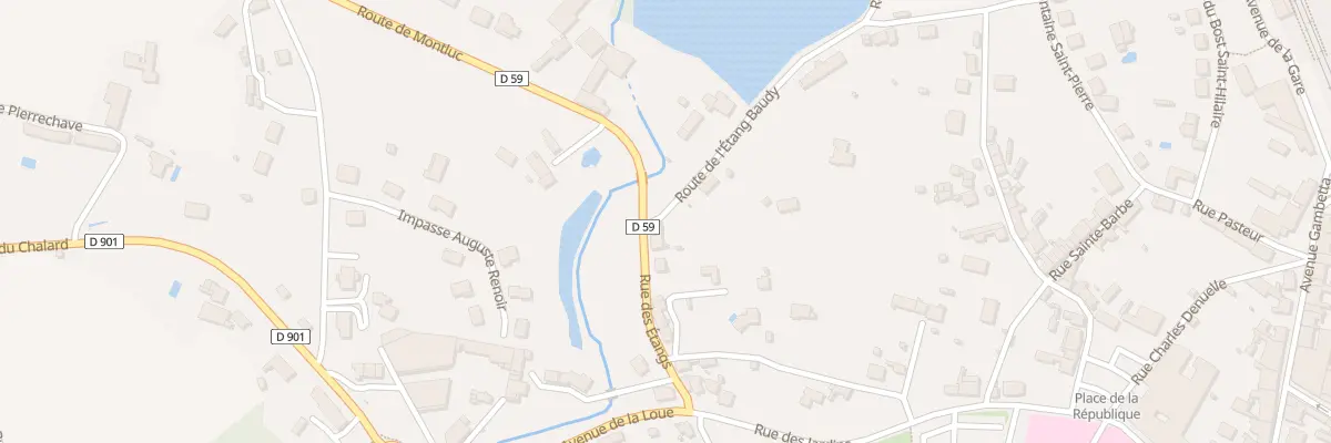 Plan du 36 Rue des Etangs à Saint-Yrieix-la-Perche