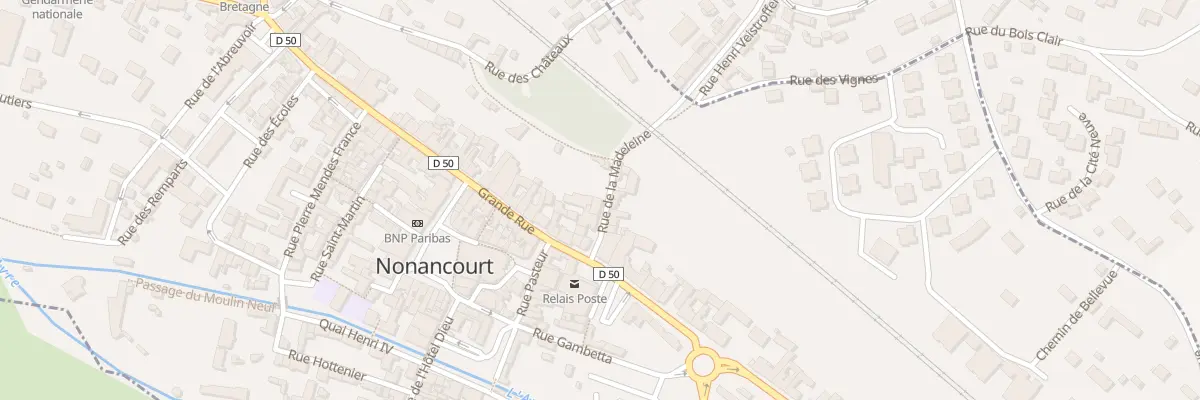 Plan du 3 Rue de la Madeleine à Nonancourt