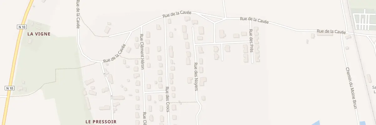 Plan du 8 Rue des Noyers à Saint-Hilaire-la-Gravelle