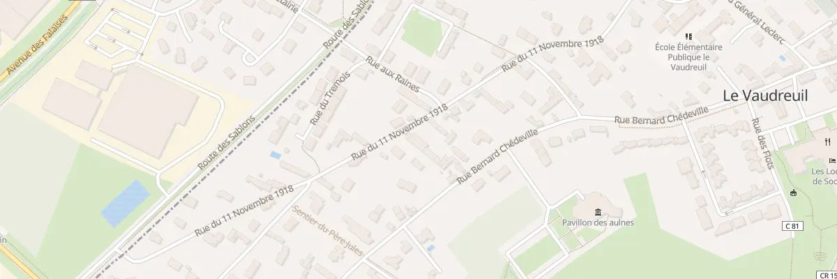 Plan du 15 Rue du Onze Novembre au Vaudreuil
