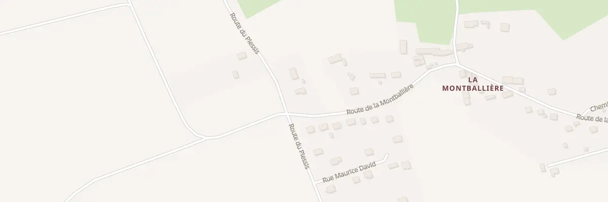 Plan du 46 Rte de la Montballière à Fréteval