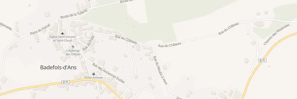 Plan du 14 Rue du Moulin à Vent à Badefols-d’Ans
