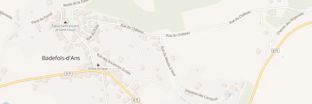 Plan du 101 Le Bourg à Badefols-d’Ans