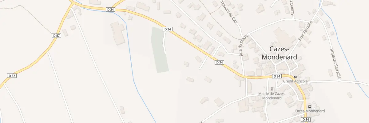 Plan du 5598 Canets à Cazes-Mondenard