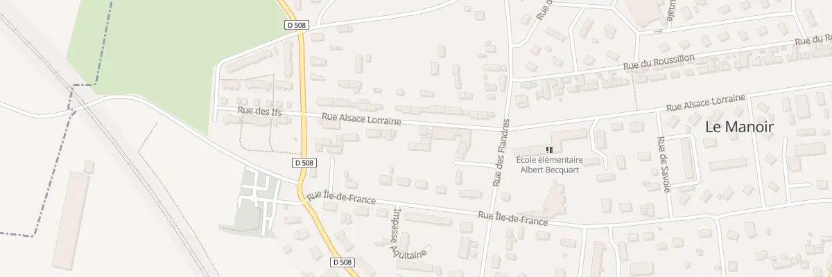 Plan du 3 Rue Alsace Lorraine au Manoir