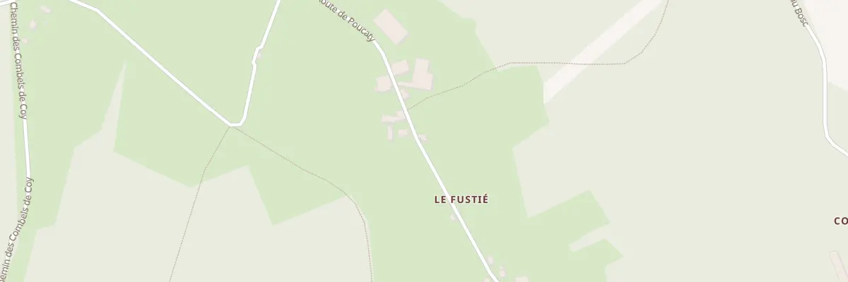 Plan du 865 Rte de Poucaty à Goujounac
