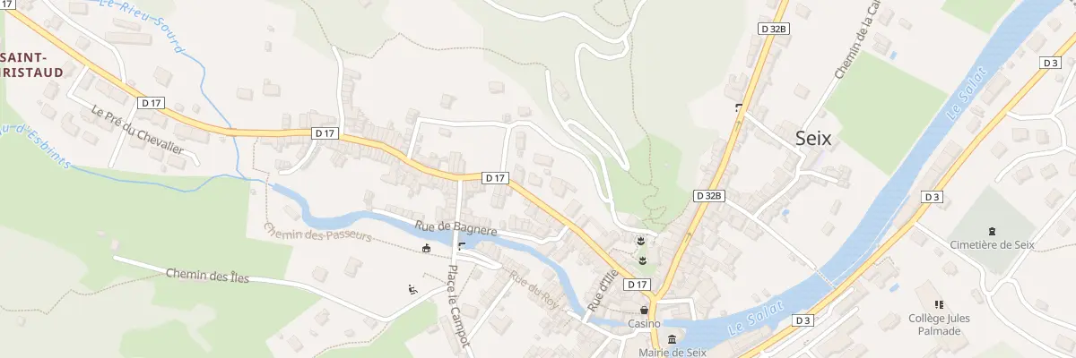 Plan du 24 Rue Pujole à Seix