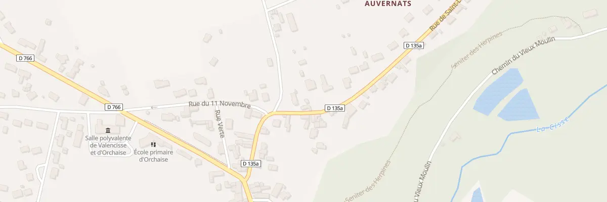 Plan du 9 Rue de St Lubin - Orchaise à Valencisse