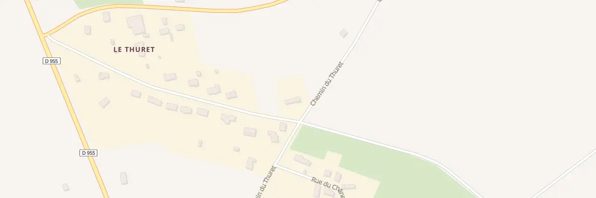 Plan du 15B Le Thuret à Yèvres