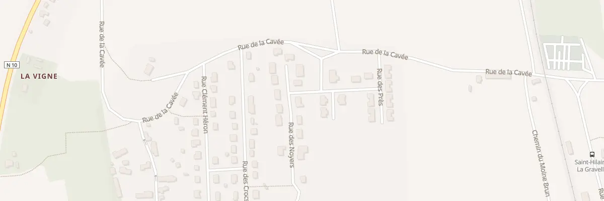 Plan du 3 Rue des Noyers à Saint-Hilaire-la-Gravelle