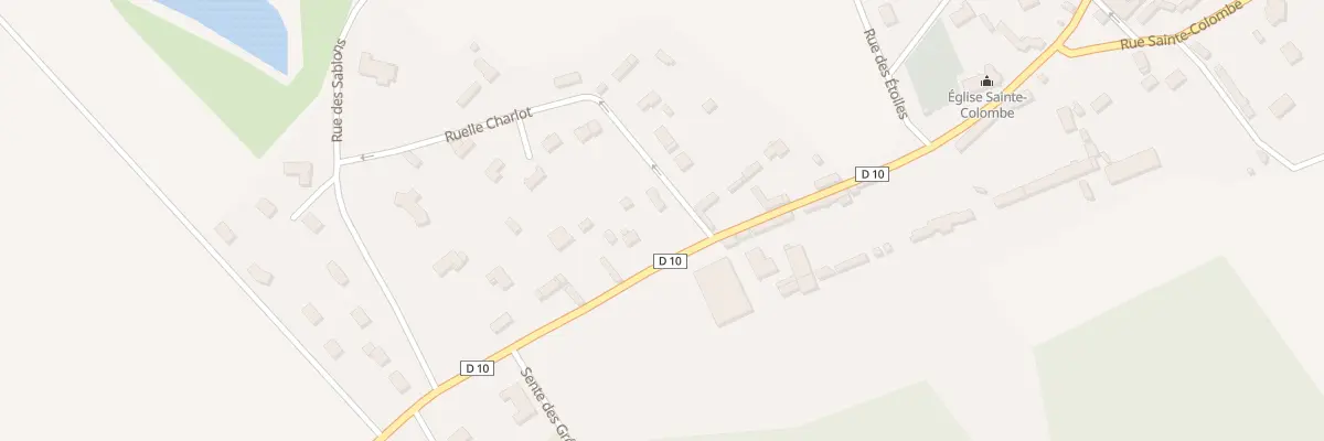 Plan du 9 Rue Sainte Colombe à Irreville
