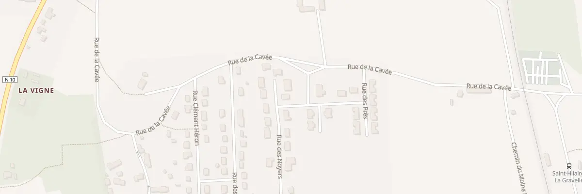 Plan du 2 Rue des Noyers à Saint-Hilaire-la-Gravelle