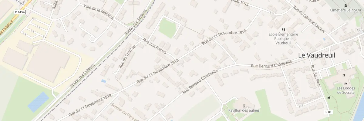 Plan du 11 Rue du Onze Novembre au Vaudreuil