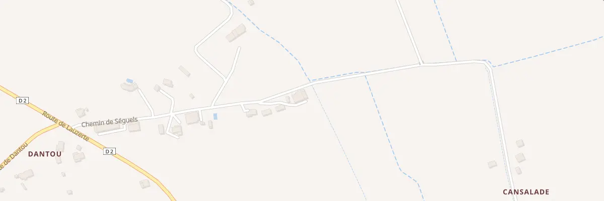 Plan du 404 Che de Séguels à Lafrançaise