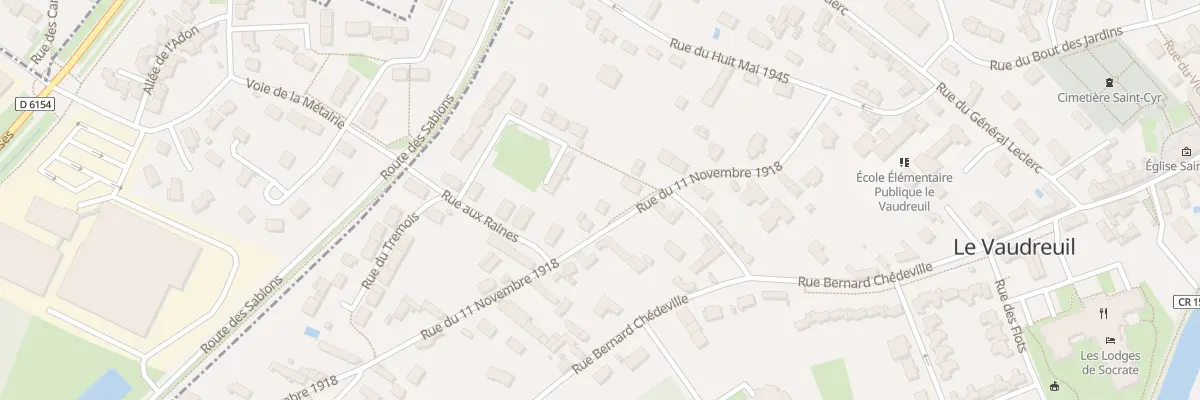 Plan du 12 Rue du Onze Novembre au Vaudreuil