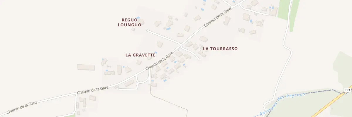 Plan du 1277 Che de la Gare à Saint-Clar-de-Rivière