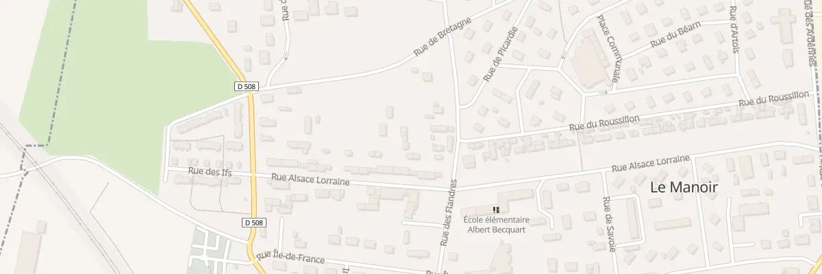 Plan du 10 Rue des Flandres au Manoir