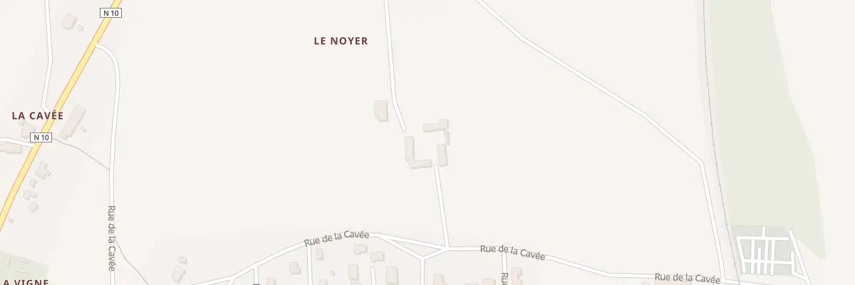 Plan du 2 Rue de la Cavee à Saint-Hilaire-la-Gravelle