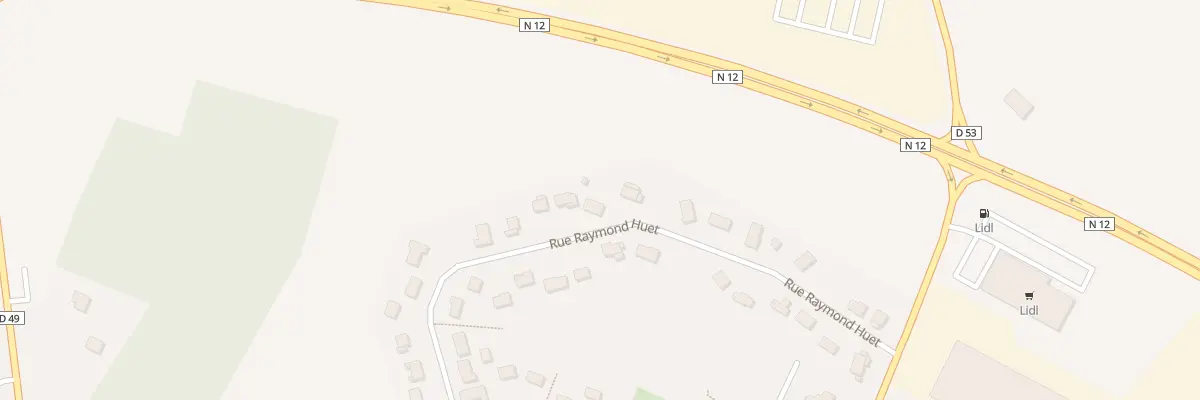 Plan du 25 Rue Raymond Huet à La Madeleine-de-Nonancourt
