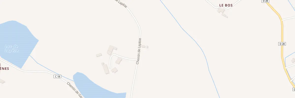 Plan du 282 Che de Lapèze à Montcuq-en-Quercy-Blanc