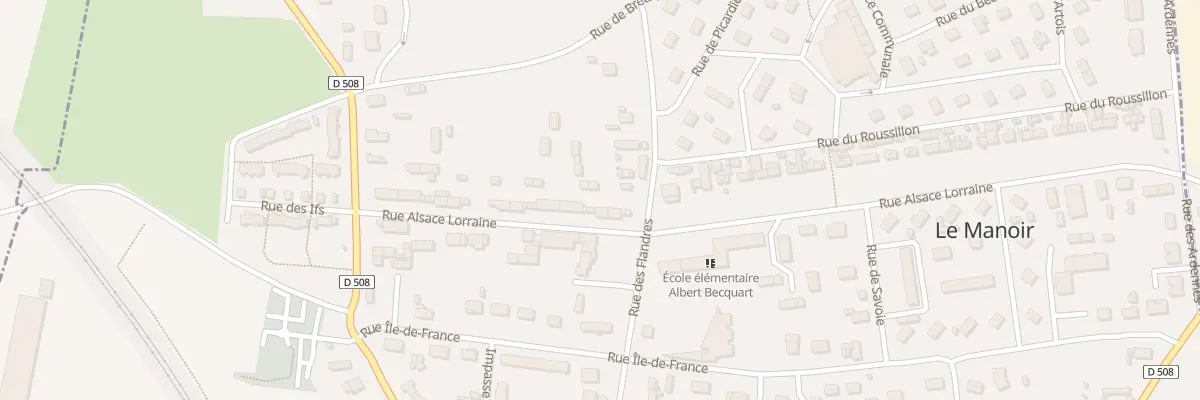 Plan du 18 Rue Alsace Lorraine au Manoir