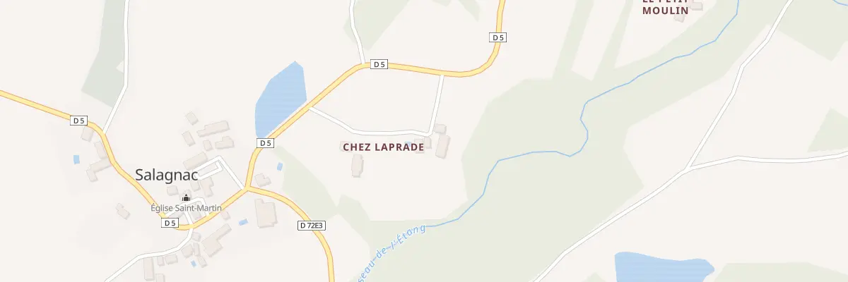 Plan du 243 Chez Laprade à Salagnac