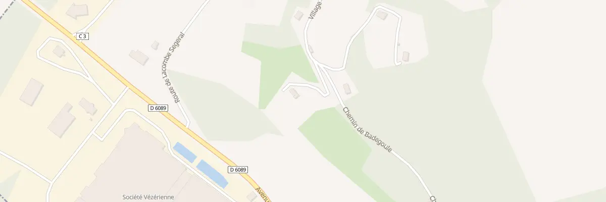 Plan du 12 Vge de Lacombe Ségéral au Lardin-Saint-Lazare