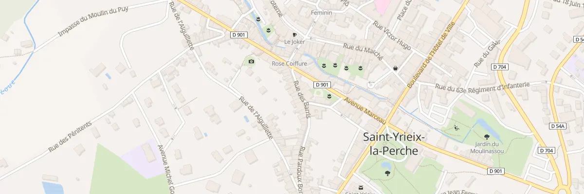 Plan du 14 Rue des Barris à Saint-Yrieix-la-Perche