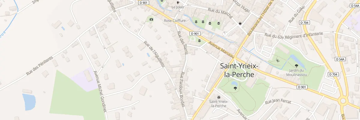 Plan du 28 Rue des Barris à Saint-Yrieix-la-Perche
