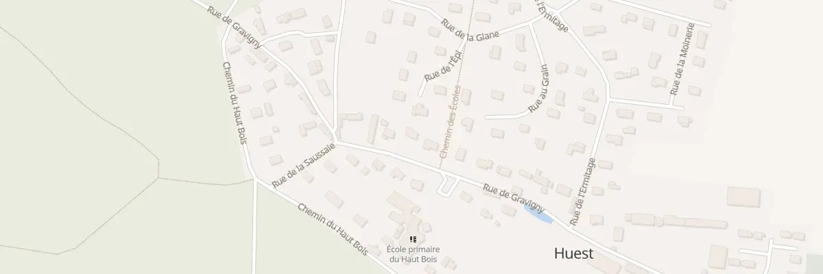 Plan du 20 Rue de Gravigny à Huest