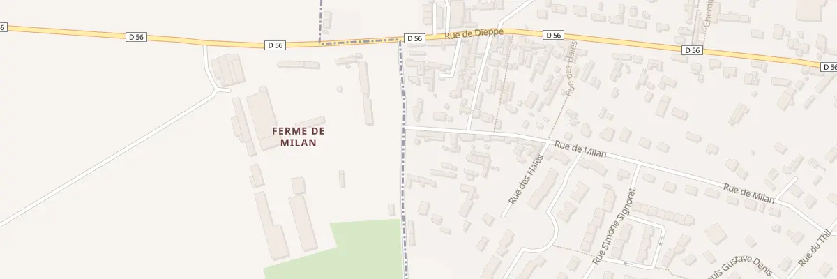 Plan du 1187 Rue de Milan à Saint-Nicolas-d’Aliermont