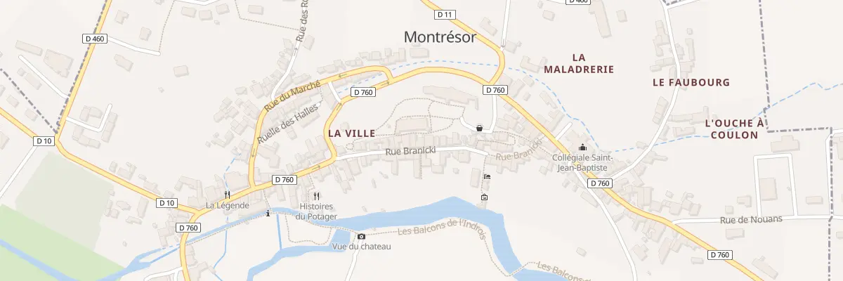 Plan du 13 Rue Xavier Branicki à Montrésor