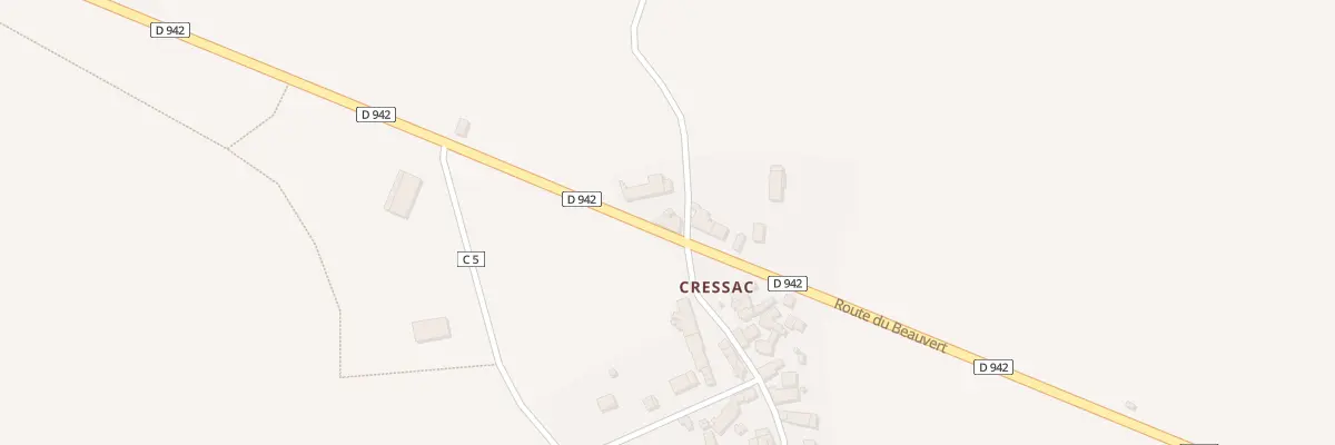 Plan du 5664 Cressac à Magnac-Laval