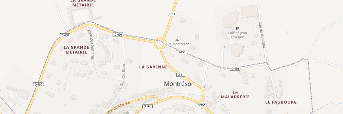 Plan du 2 Rue du 8 Mai à Montrésor