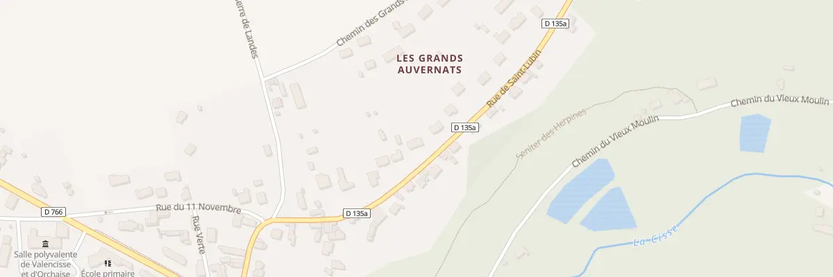 Plan du 21 Rue de St Lubin - Orchaise à Valencisse