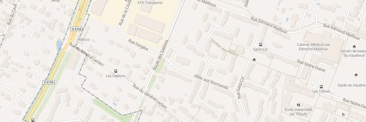 Plan du 2 All aux Normands au Vaudreuil