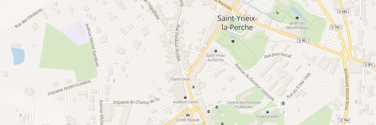 Plan du 74 Bd de l’Hôtel de Ville à Saint-Yrieix-la-Perche