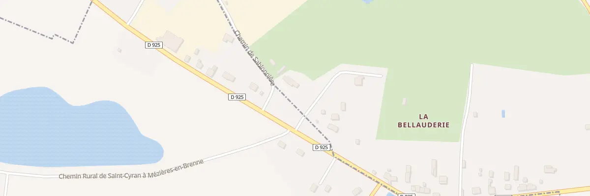 Plan du 2 La Sablonniere à Mézières-en-Brenne