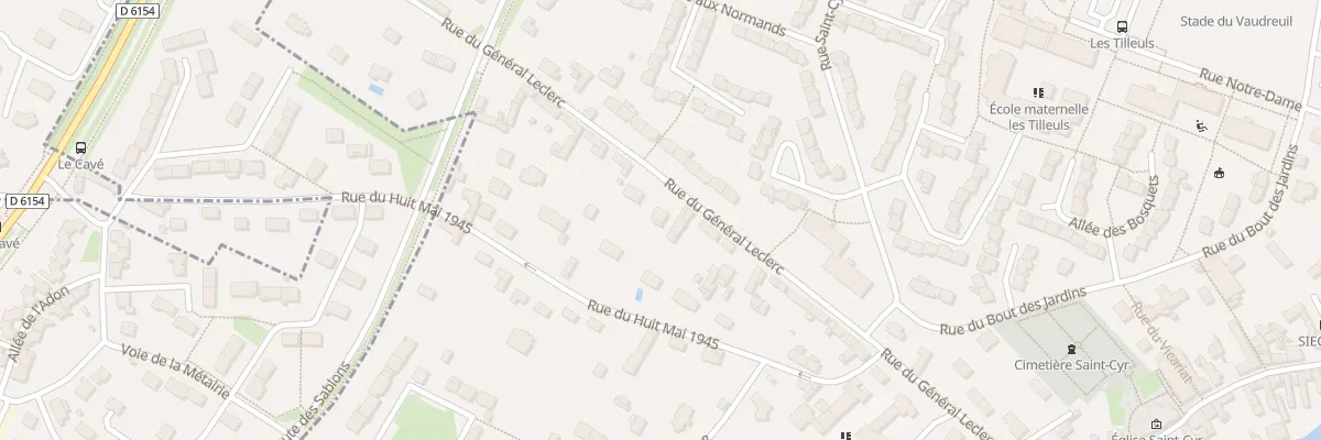 Plan du 23 Rue du Général Leclerc au Vaudreuil