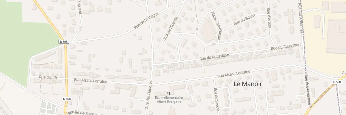 Plan du 2 Rue du Roussillon au Manoir