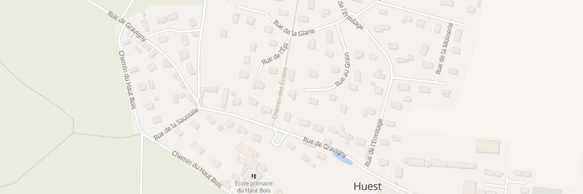 Plan du 13 Rue au Grain à Huest