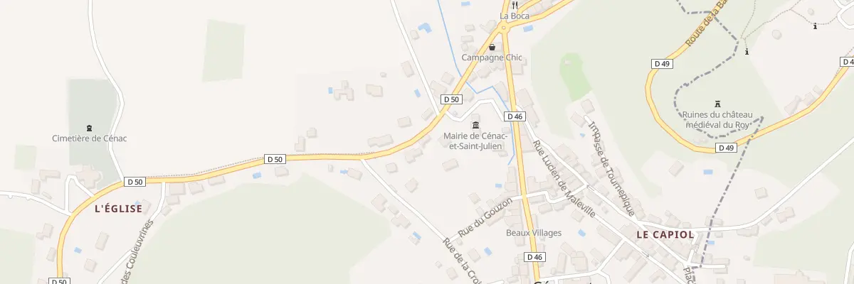 Plan du 171 Rte des Deux Vallées à Cénac-et-Saint-Julien