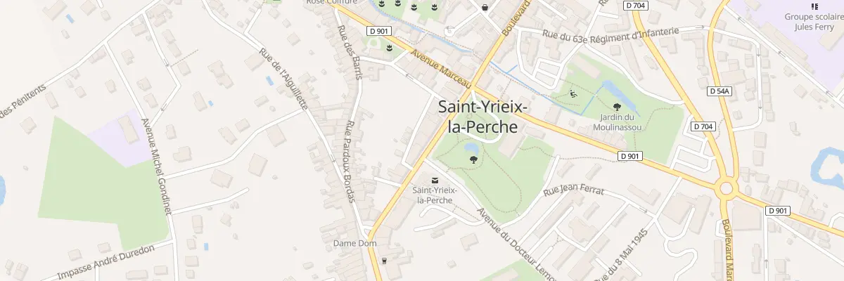 Plan du 62T Bd de l’Hôtel de Ville à Saint-Yrieix-la-Perche