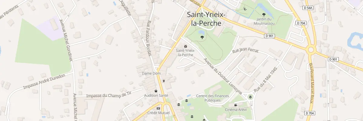 Plan de Bd de l’Hôtel de Ville à Saint-Yrieix-la-Perche