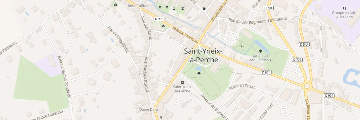 Plan du 62B Bd de l’Hôtel de Ville à Saint-Yrieix-la-Perche