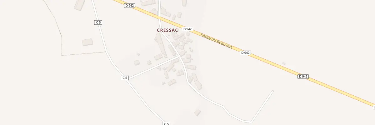 Plan du 5773 Cressac à Magnac-Laval