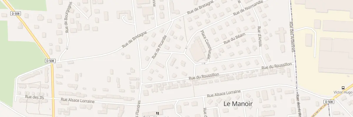 Plan du 7 Rue de Franche-comté au Manoir