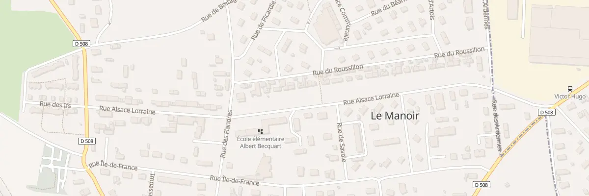 Plan du 34 Rue Alsace Lorraine au Manoir