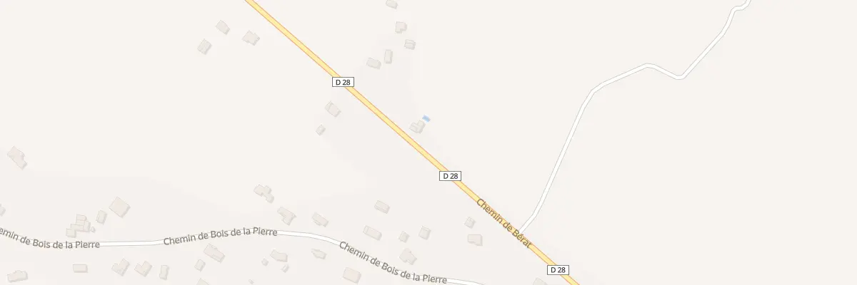Plan du 214 Che de Berat à Longages