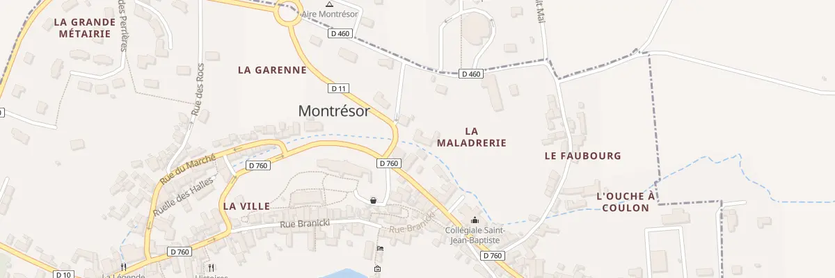 Plan du 2 Rue de Beaumont à Montrésor